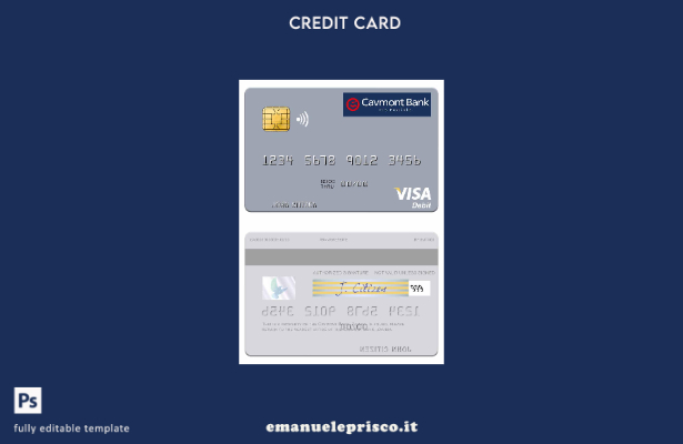 modello di carta di debito visto Zambia Cavmont Bank in stile verificato
